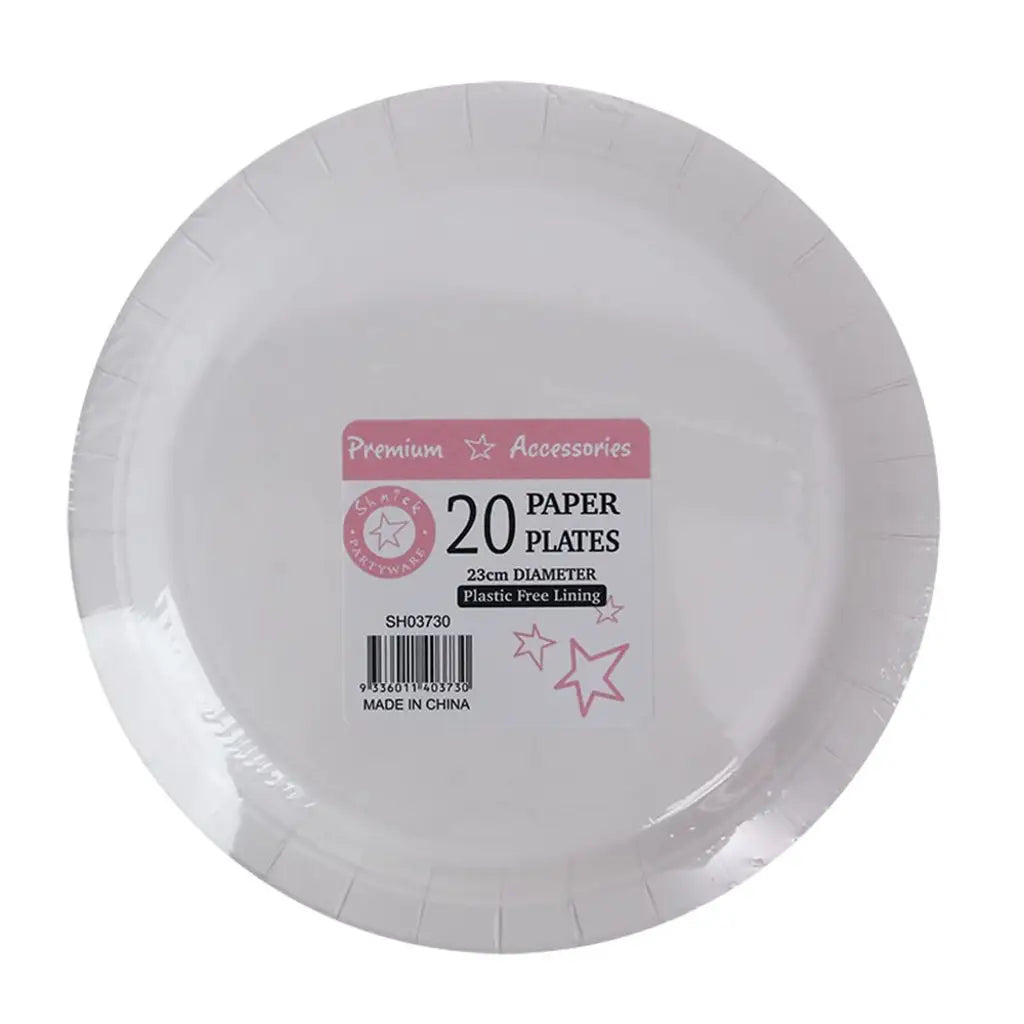 Shmick Plastic Free Paper Plate Blush Pink 23cm 20PK SH03730