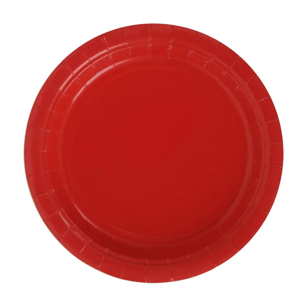 Shmick Plastic Free Paper Plate Cherry Red 18cm 20PK SH03600