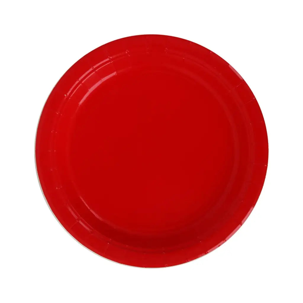 Shmick Plastic Free Paper Plate Cherry Red 23cm 20PK SH03457