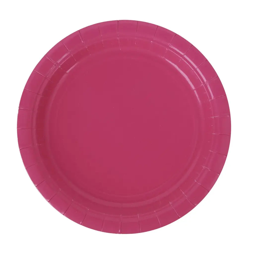 Shmick Plastic Free Paper Plate Magenta Pink 18cm 20PK SH03594