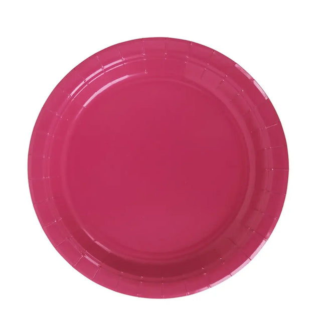 Shmick Plastic Free Paper Plate Magenta Pink 23cm 20PK SH03440
