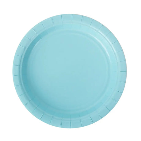 Shmick Plastic Free Paper Plate Sky Blue 18cm 20PK SH03648