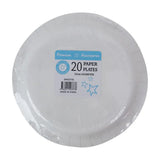 Shmick Plastic Free Paper Plate Sky Blue 23cm 20PK SH03778