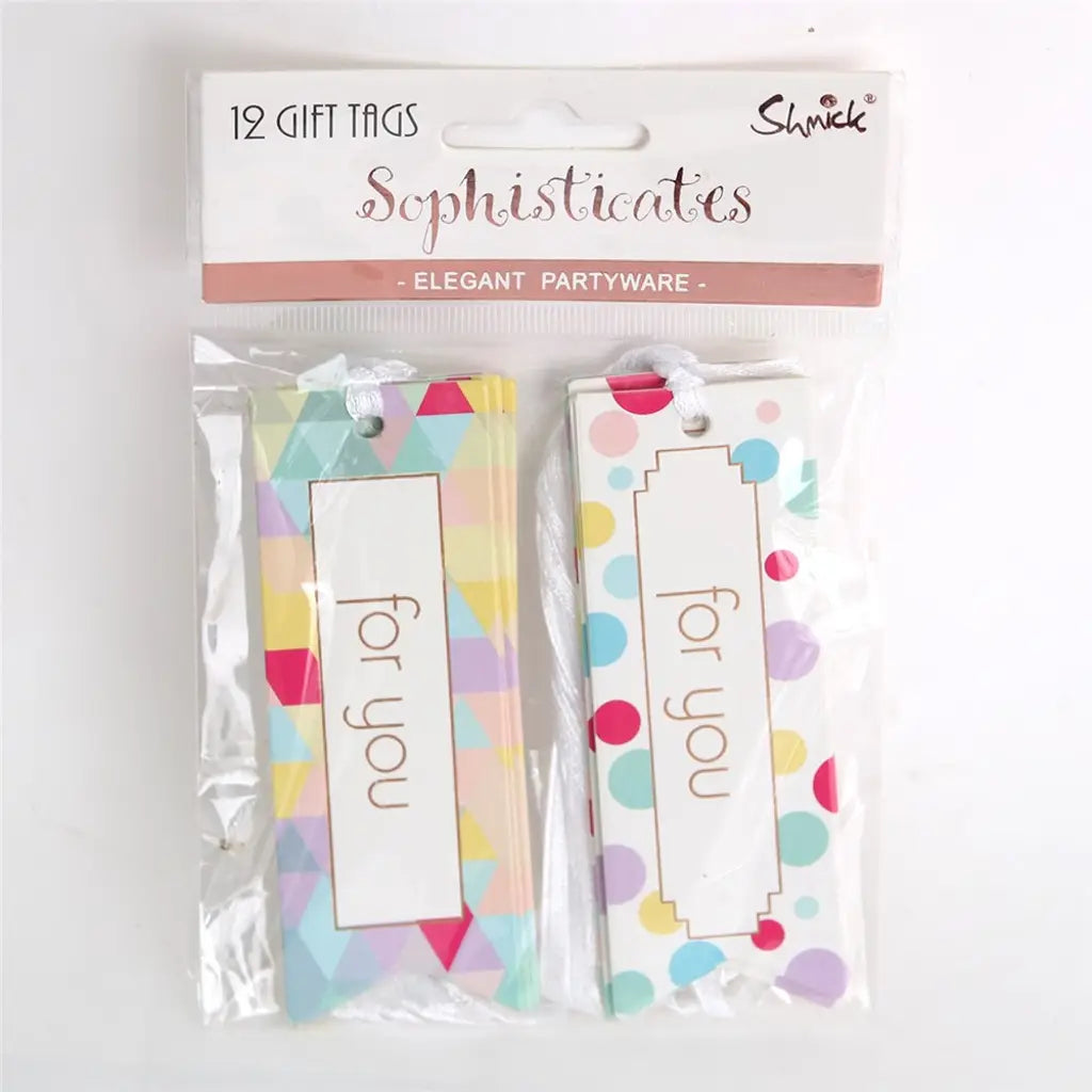 Shmick Rainbow Tags 12Pk SH47617