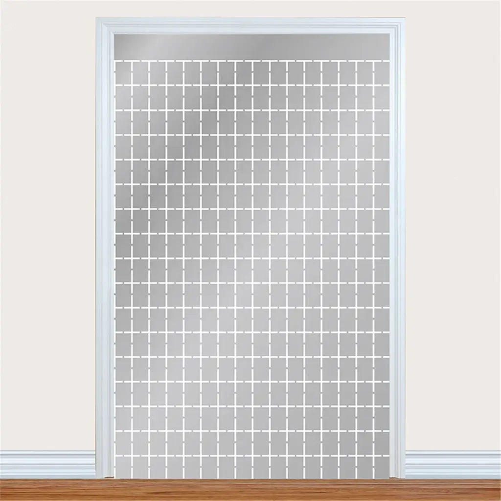 Shmick Square Foil Curtain Silver 100x200cm SH43562