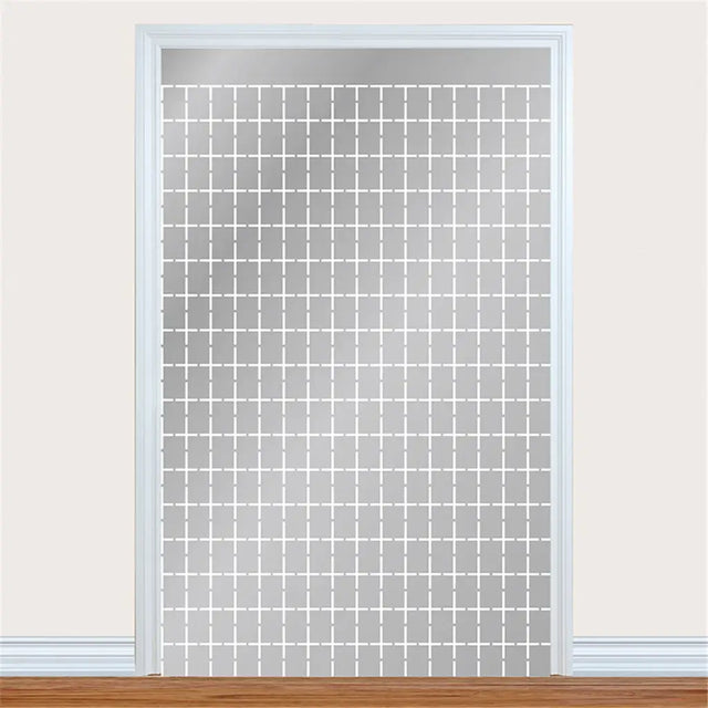 Shmick Square Foil Curtain Silver 100x200cm SH43562