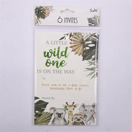 Shmick Wild One Baby Shower Invites 6Pk SH87729