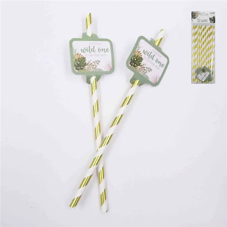 Shmick Wild One Straws 12Pk SH87958