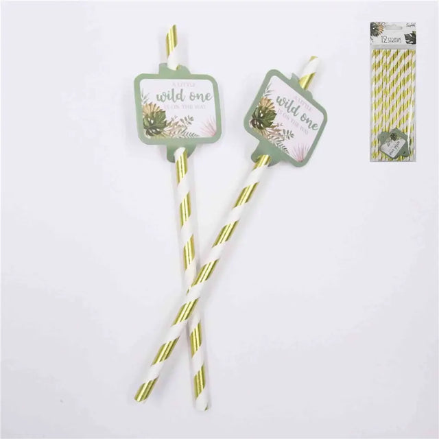 Shmick Wild One Straws 12Pk SH87958