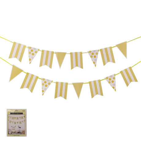 Shmick Yellow 16 Sheet Garland With Ribbon 500cm SH19468