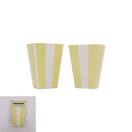 Shmick Yellow Striped Favour Box 6PK SH20631