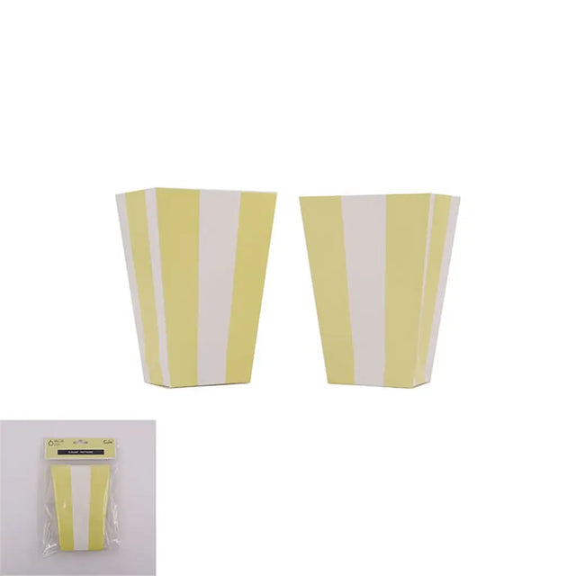 Shmick Yellow Striped Favour Box 6PK SH20631
