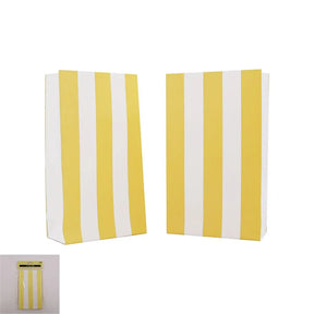 Shmick Yellow Striped Party Bags 6PK SH20730