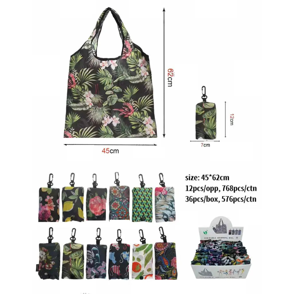 Shopping Bag Foldable PDQ 46x60cm K158220