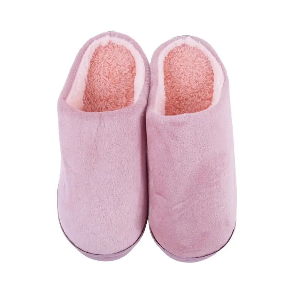 Slippers Adults Slip On Plush 4 Assorted Colours Sizes Assorted 282746