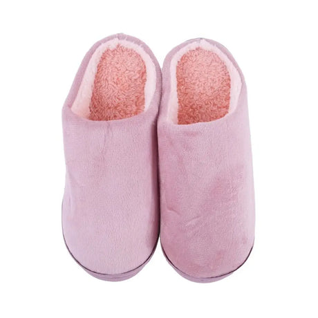 Slippers Adults Slip On Plush 4 Assorted Colours Sizes Assorted 282746