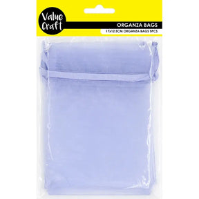 Small Organza Bag Lavender 17x12.5cm 5Pk VCSB17-LV