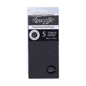 Snazzle Black Tissue Paper 50x70cm 5PK SN87019
