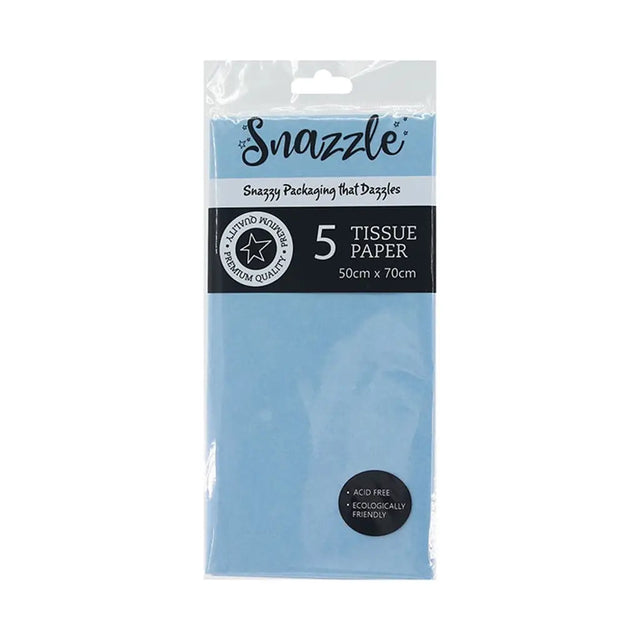 Snazzle Blue Tissue Paper 50x70cm 5PK SN58804