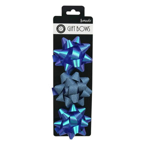 Snazzle Cobalt Blue Bows 3PK 7.5cm SN39166