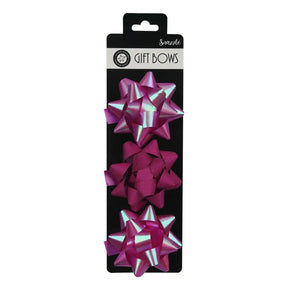 Snazzle Fuschia Pink Bows 3PK 7.5cm SN39173