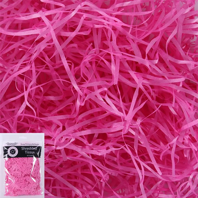 Snazzle Hot Pink Shredded Paper 40g SN51591