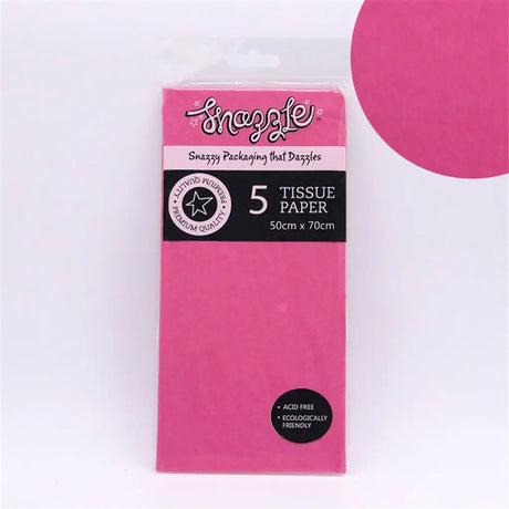 Snazzle Hot Pink Tissue Paper 50x70cm 5PK SN87002