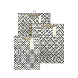 Snazzle Large Geometric Gold & Black Gift Bag 26x32x12cm SN27705