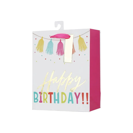 Snazzle Medium Tassel Birthday Bag 18x23x10cm SN27934