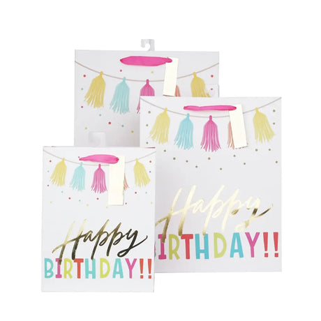 Snazzle Medium Tassel Birthday Bag 18x23x10cm SN27934