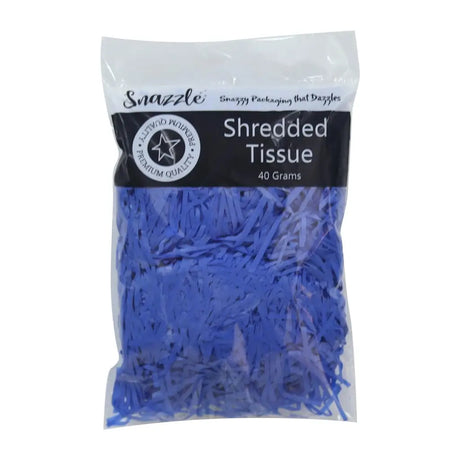 Snazzle Navy Blue Shredded Paper 40g SN51690