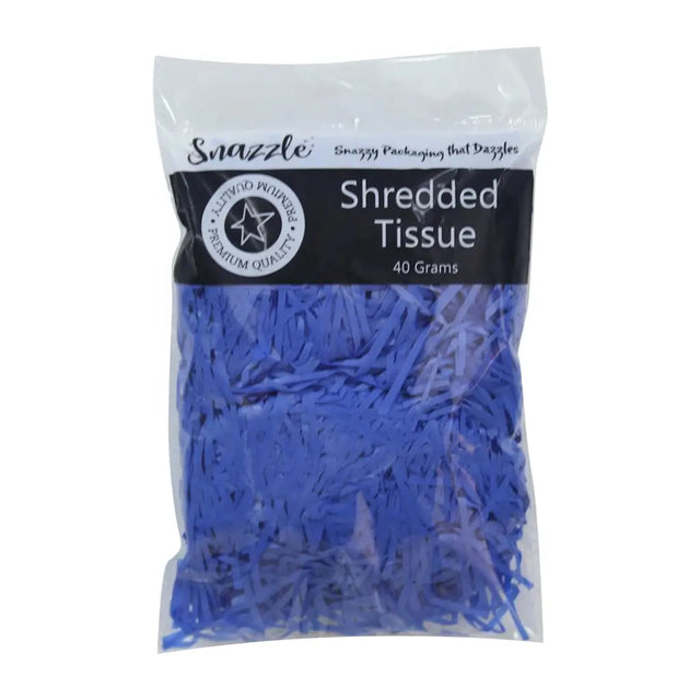 Snazzle Navy Blue Shredded Paper 40g SN51690