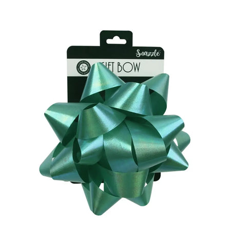 Snazzle Parakeet Green Bow 20cm SN39074