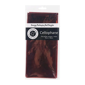 Snazzle Red Cellophane Wrapping Paper 70x100cm SN51324