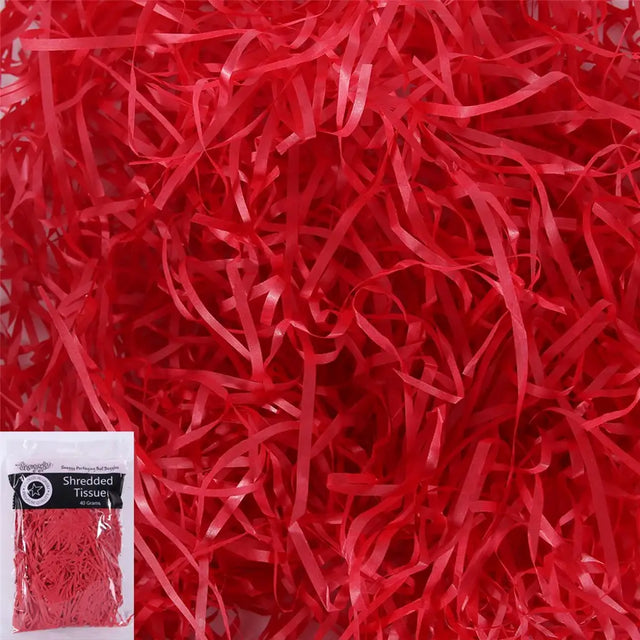 Snazzle Red Shredded Paper 40g SN62009