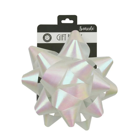 Snazzle White Bow 20cm SN39067