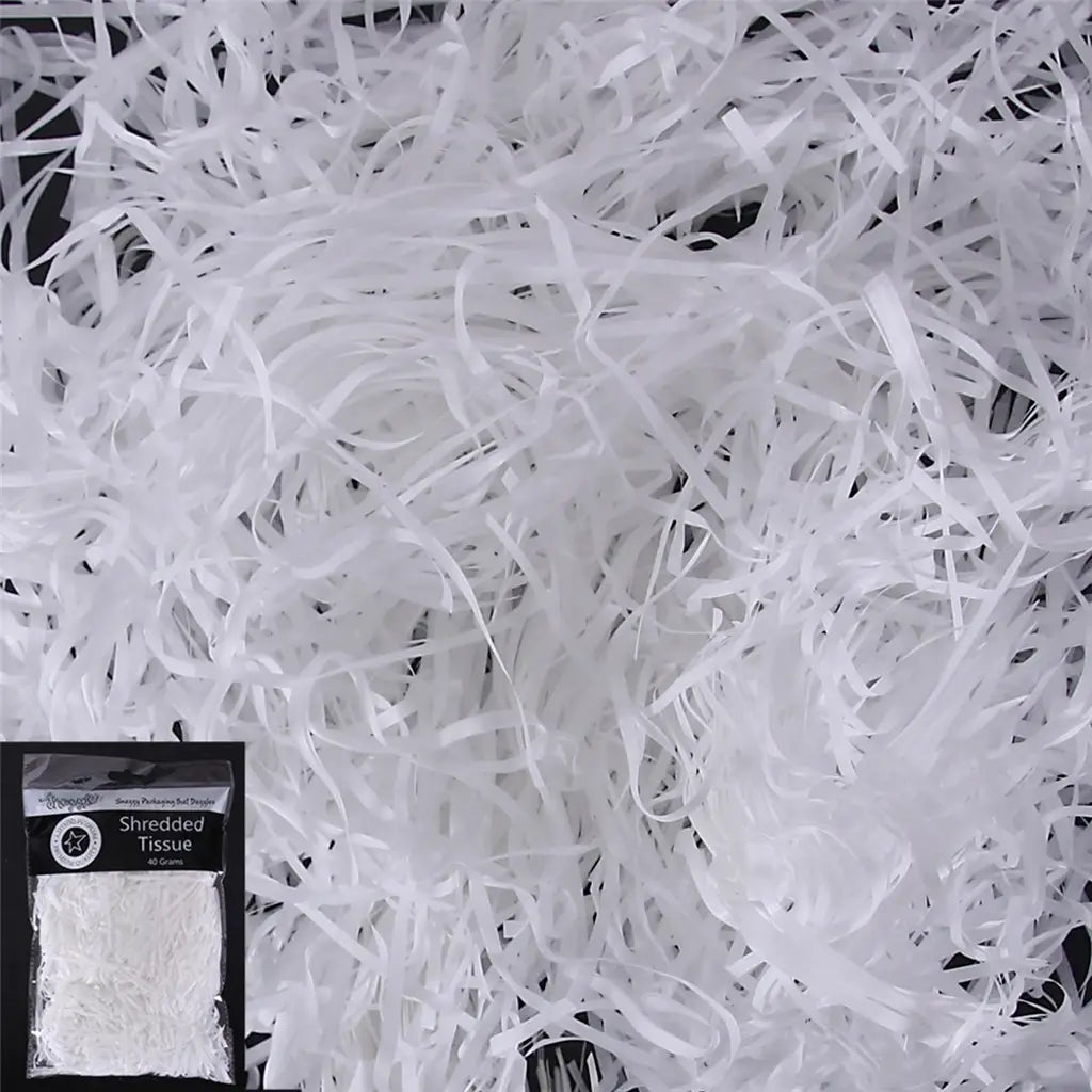 Snazzle White Shredded Paper 40g SN51645