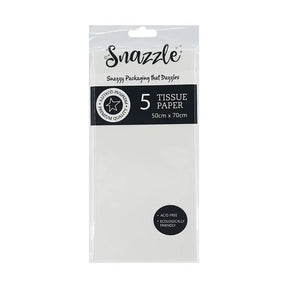 Snazzle White Tissue Paper 50x70cm 5PK SN51348