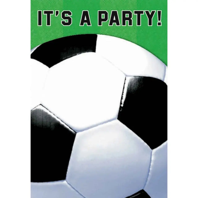 Soccer Fan Folded Invitations 8Pk 499709