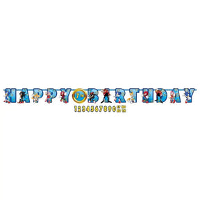 Sonic The Hedgehog Jumbo Add-An-Age Letter Banner 672837