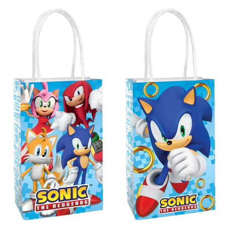 Sonic The Hedgehog Paper Kraft Bags 8Pk 162837