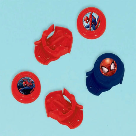 Spider-Man Webbed Wonder Mini Disc Shooter Favor 12Pk 398795