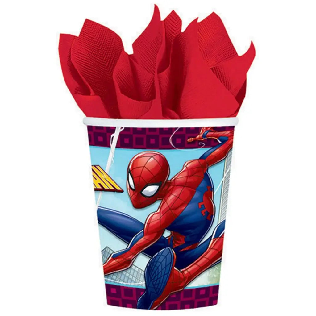 Spider-Man Webbed Wonder Paper Cups 266ml 8Pk  88856588