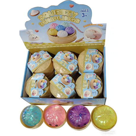 Squishy Bun Glitter Toy 10cm K226929