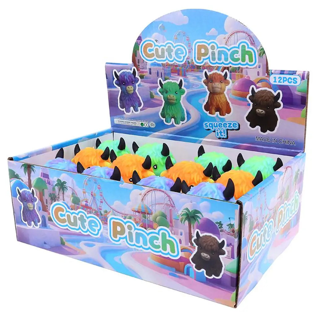 Squishy Cow Toy 4 Assorted Colours 328642