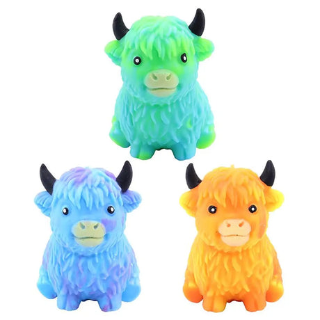 Squishy Cow Toy 4 Assorted Colours 328642