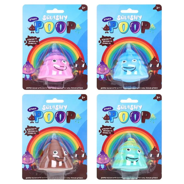 Squishy Poop 4 Assorted Colours 6cm 287819