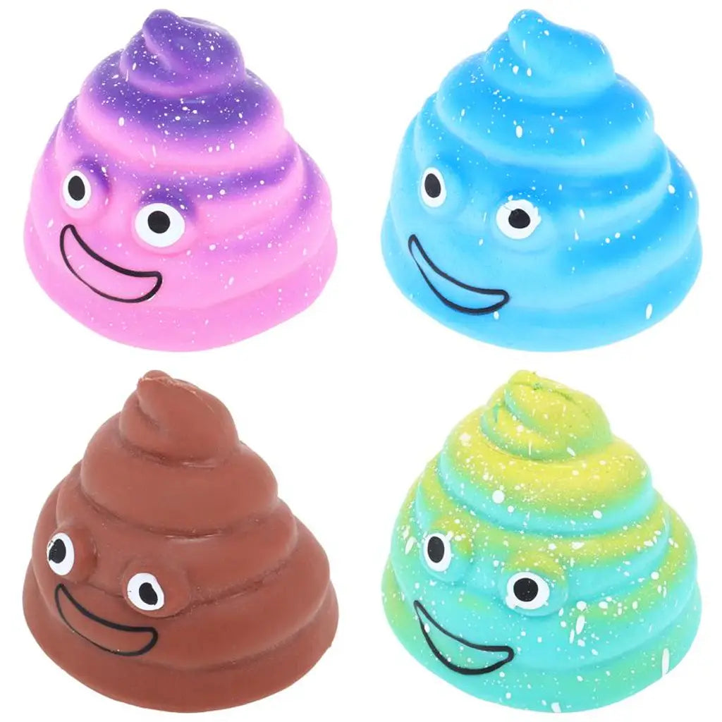 Squishy Poop 4 Assorted Colours 6cm 287819