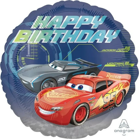 Standard HX Cars 3 Happy Birthday 45cm 3536601
