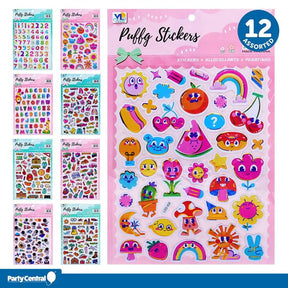 Sticker Set 3D 9 Assorted Designs 20x25cm 323432